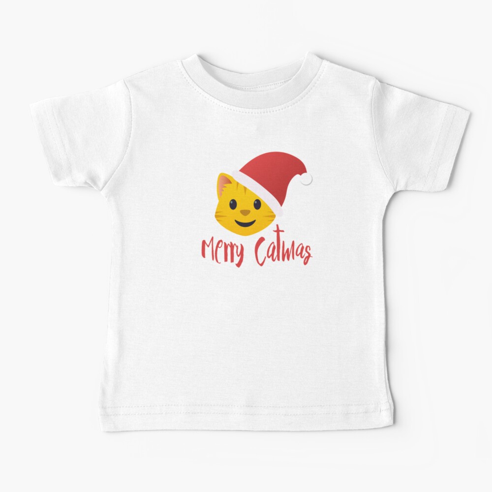 Merry Catmas emoji Baby T-Shirt