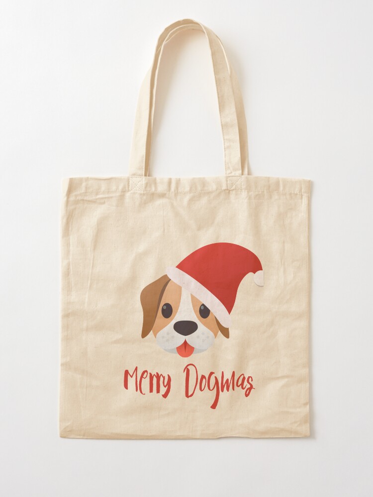 Alternate view of Merry Dogmas emoji Tote Bag