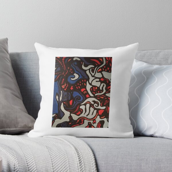 Monster in my dreams Throw Pillow