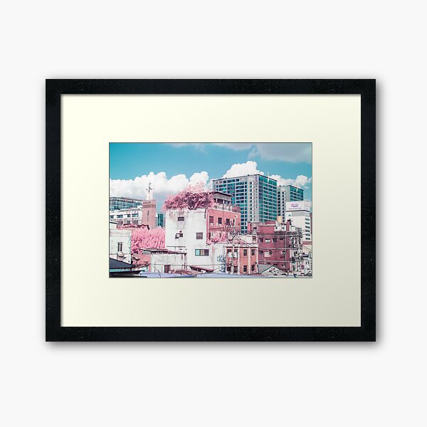 Seoul Anime World Framed Art Print