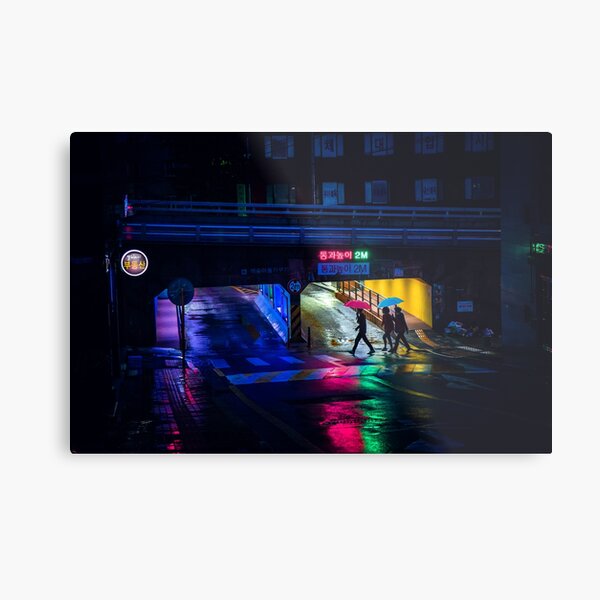 Rainy Reflections Metal Print