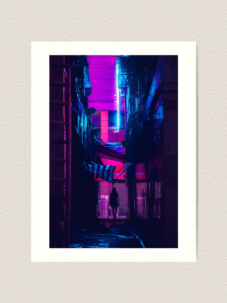 Alternate view of Hong Kong Outrun Art Print