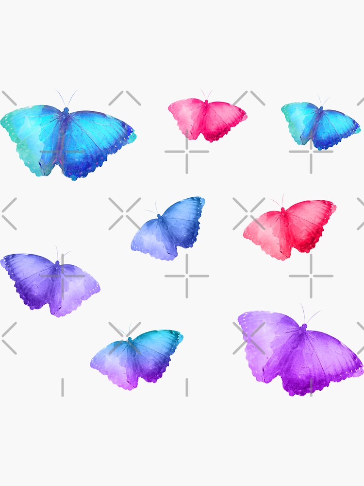 Magical Butterfly Colorful Sticker Pack by SassyClassyMe