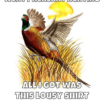 Mens Pheasant Hunt Badge T-Shirt