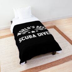 Funny Gift World's Best Scuba Diver Comforter