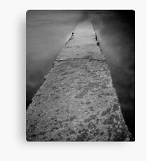 Texture meets ocean - Lamlash pier Canvas Print