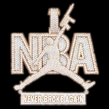 Never Broke Again Youngboy Diamond and Gold Chain iPad Case