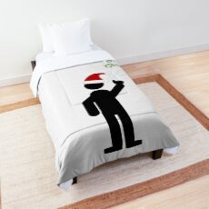 Stickman's "Merry Christmas" Comforter