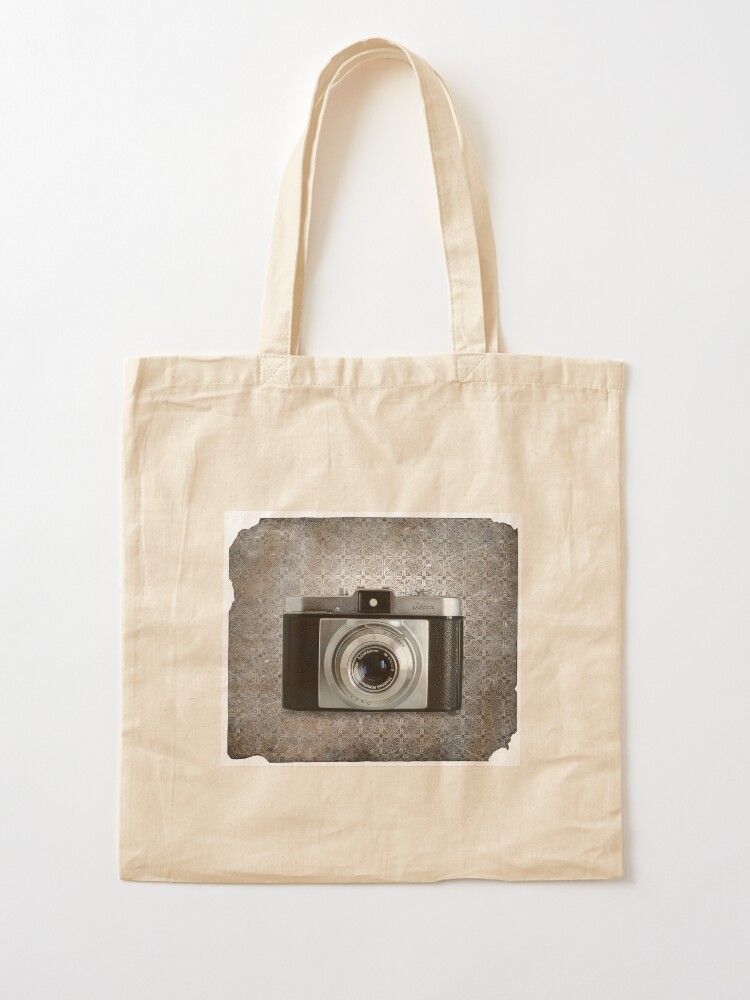 Alternate view of iLoca 35mm Camera Vintage Black and White Tote Bag