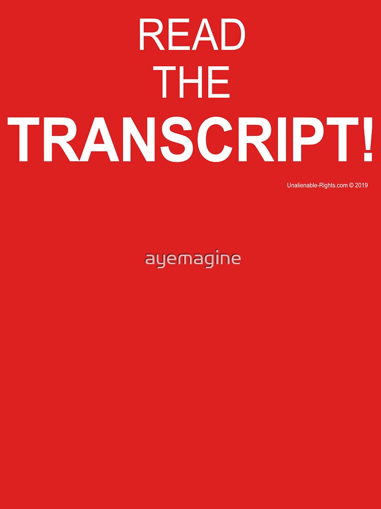 Read The Transcript! by ayemagine