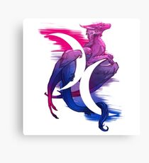 Bi Pride Dragon Canvas Print