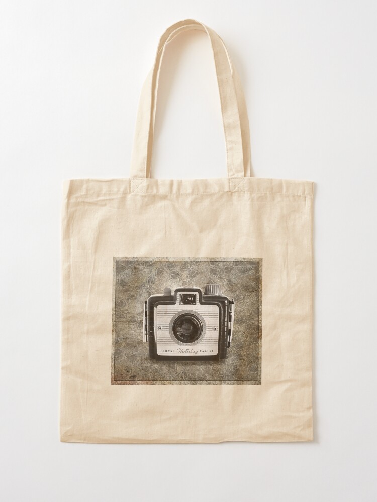 Alternate view of Brownie Holiday Camera - Vintage Black and White Tote Bag