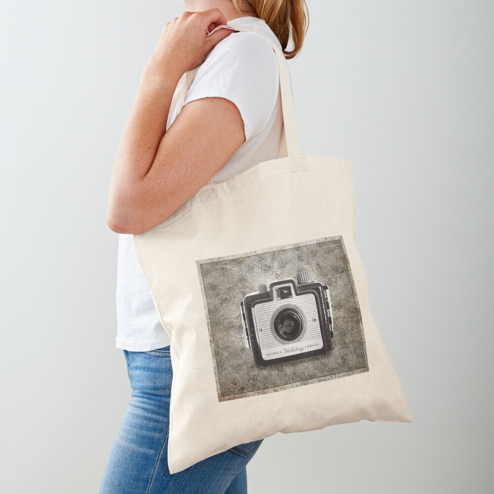 Brownie Holiday Camera - Vintage Black and White Tote Bag