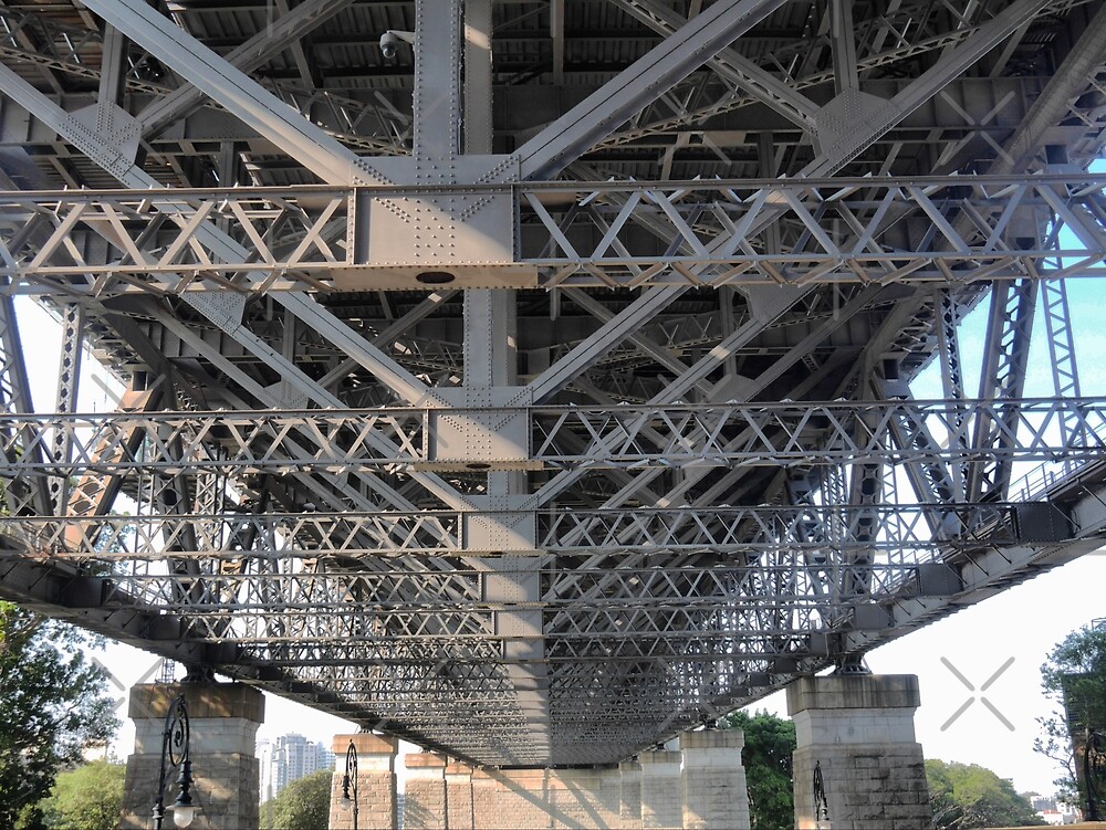"Girders and Rivets in a DOF ( Sydney Harbour Bridge )" by Larry Davis Redbubble