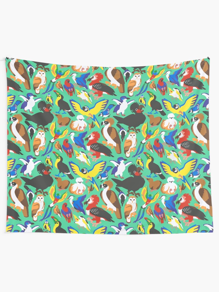 Alternate view of To Feather, But Not to Scale Tapestry