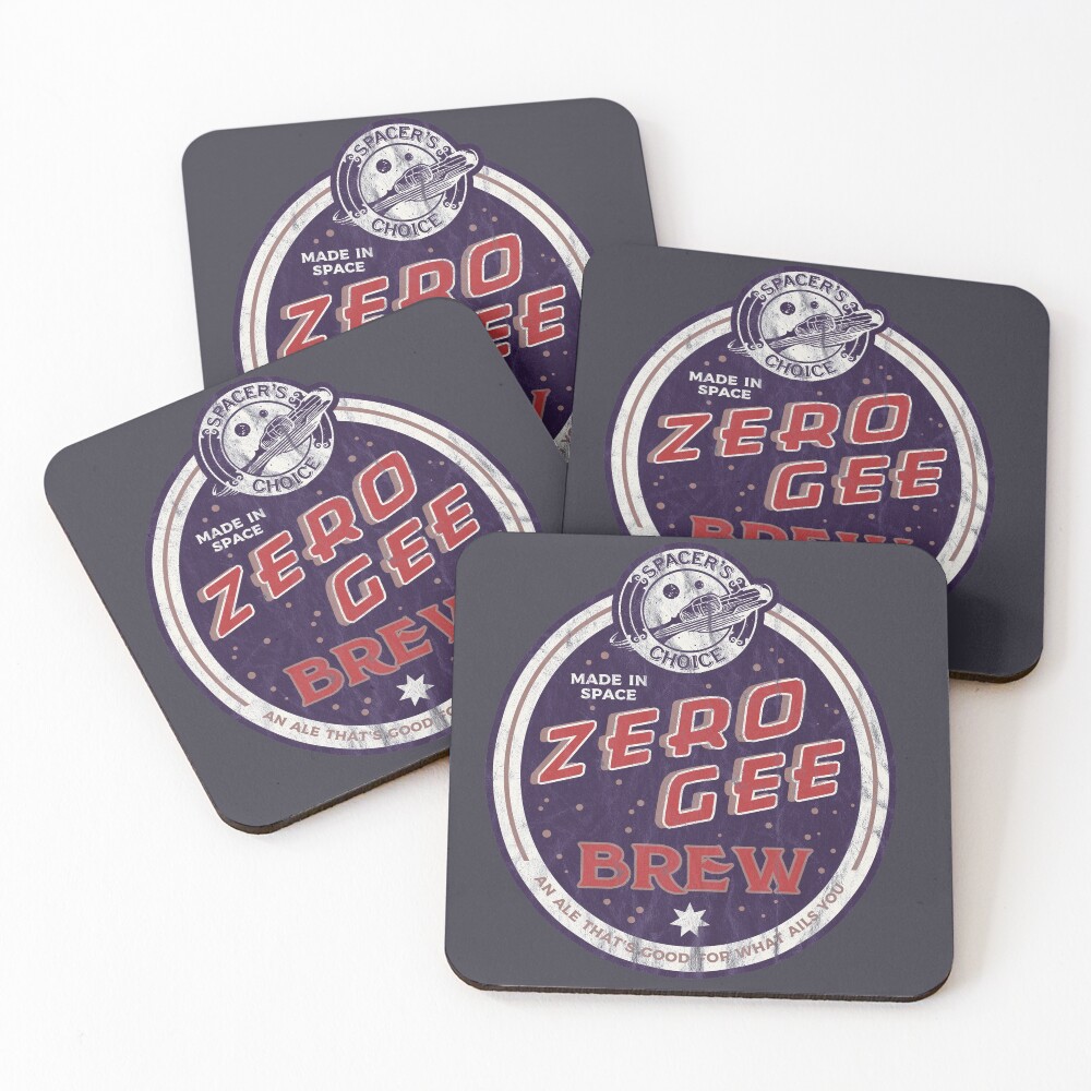 Zero Gee Brew | The Outer Worlds Coasters (Set of 4)