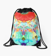 Abstract Textural Colors Drawstring Bag