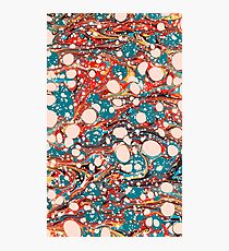 Psychedelic Marbled Paper Splash Blob Pepe Psyche Photographic Print