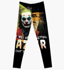 Joaquin Phoenix Joker Movie Quote Fan Art Tribute | Nihilist Millennial Leggings
