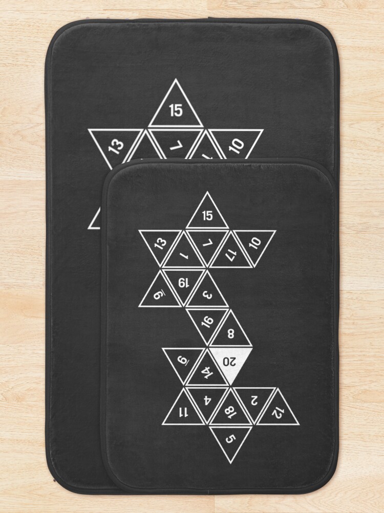 Alternate view of Unrolled D20 Bath Mat