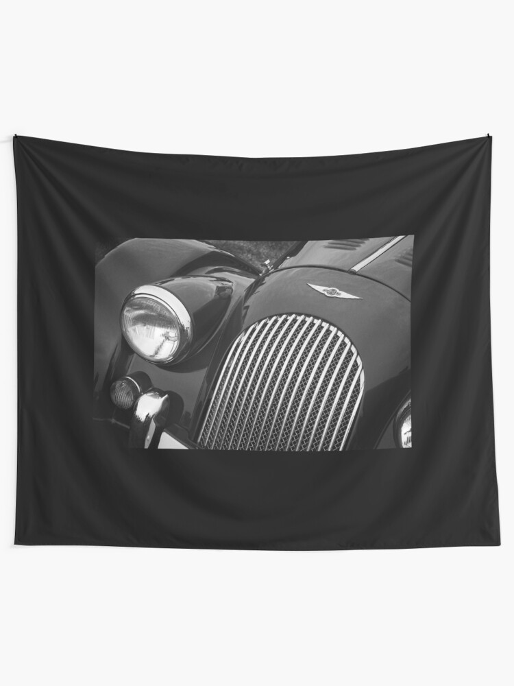 Alternate view of Morgan Sports Car Front Detail Tapestry