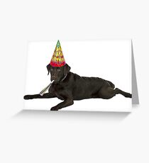 Tarjeta de felicitación Cumpleaños de Chocolate Labrador Retriever