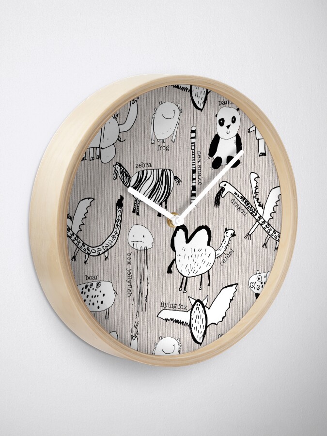 Alternate view of Baby Zoo Clock