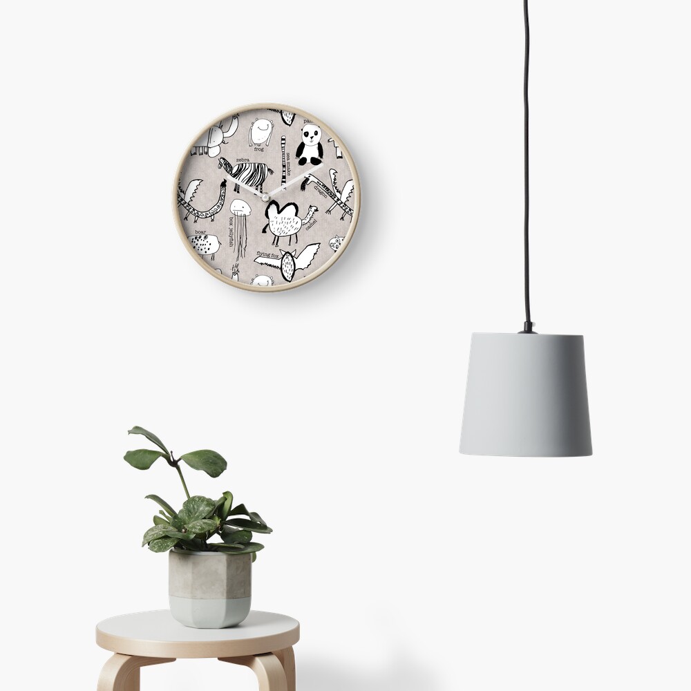 Baby Zoo Clock