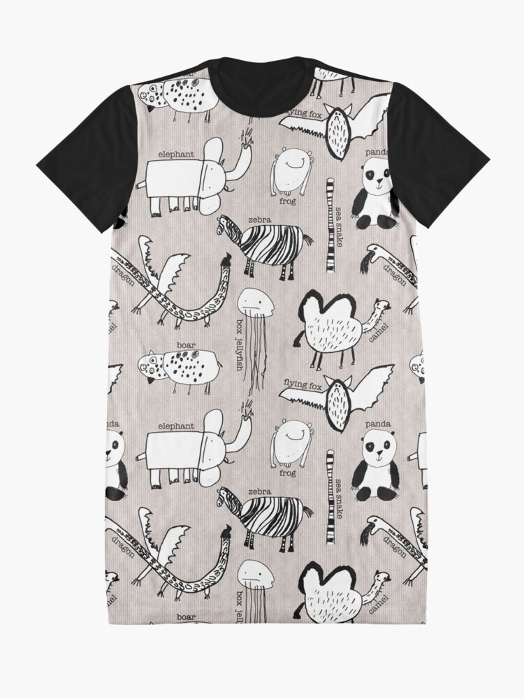 Alternate view of Baby Zoo Graphic T-Shirt Dress