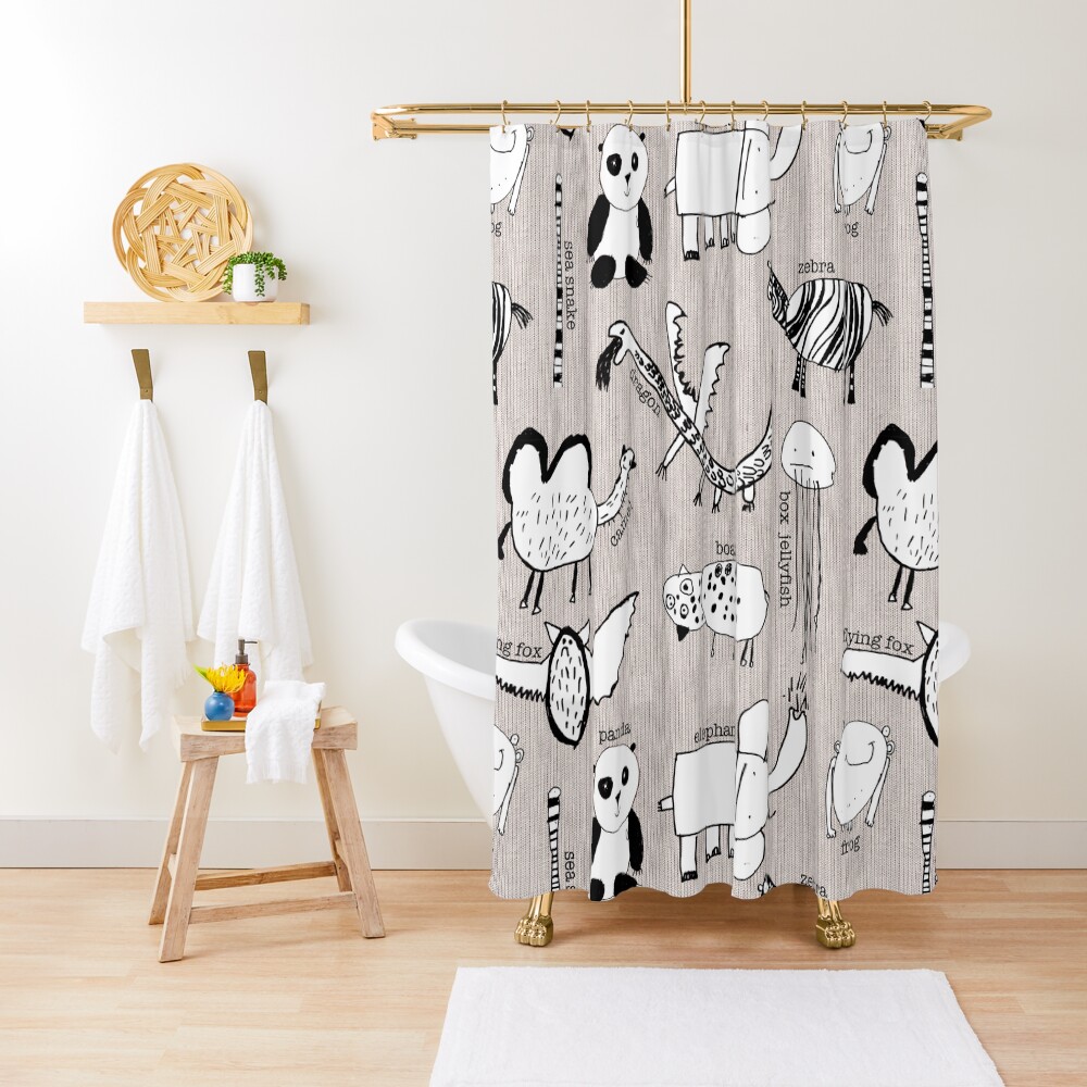 Baby Zoo Shower Curtain