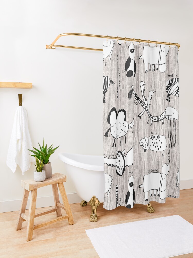 Alternate view of Baby Zoo Shower Curtain
