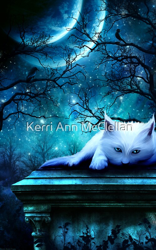 "Ghost Cat" by Kerri Ann Crau Redbubble