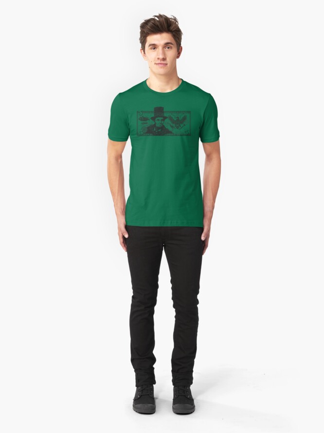 Alternate view of Steampunk Lincoln Slim Fit T-Shirt