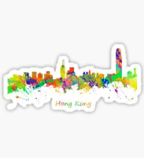 Skyline of Hong Kong Sticker
