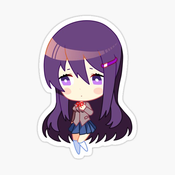 doki literature club ddlc yuri chibi roblox redbubble kawaii merchandise gifts sticker monika sayori picuki robux encrypt verity s7 opt