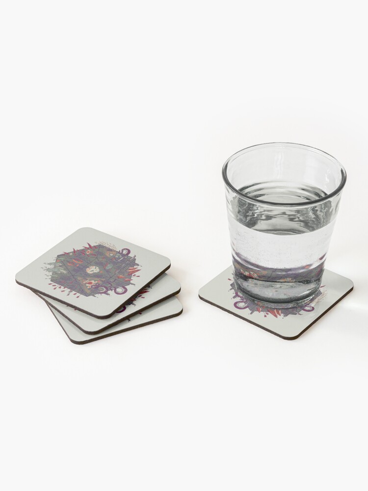 Alternate view of Die of Death Coasters (Set of 4)