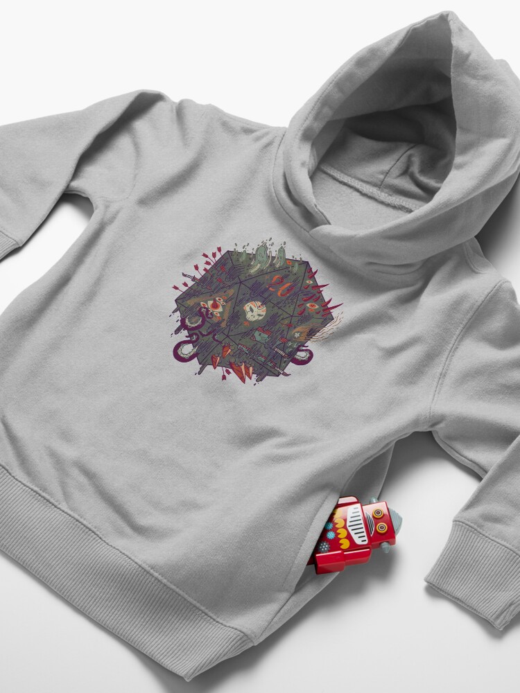 Alternate view of Die of Death Toddler Pullover Hoodie