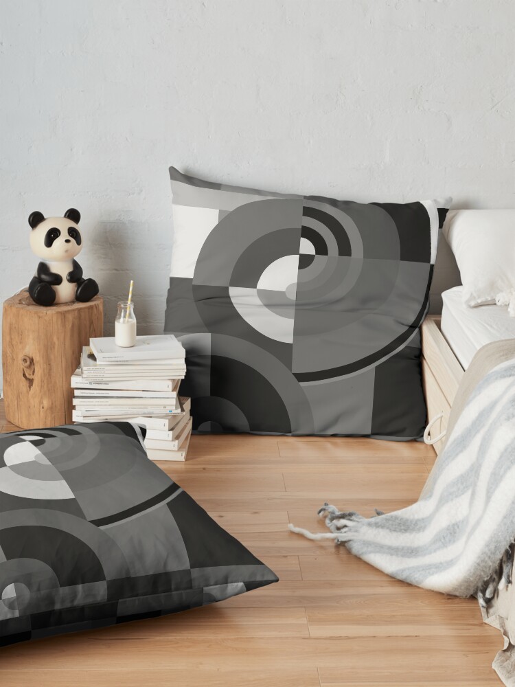 Alternate view of Geometric Revolution 10 Floor Pillow