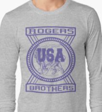 usa california hoodie by rogers bros co Long Sleeve T-Shirt