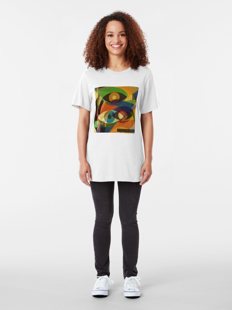 Alternate view of Space Shapes FOUR Slim Fit T-Shirt