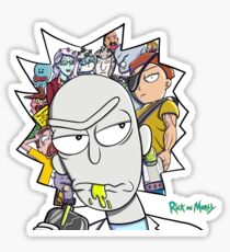 Rick and Morty fan art I Sticker
