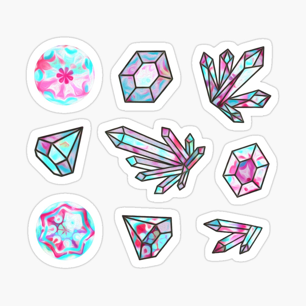 Kaleidoscope Crystals Sticker
