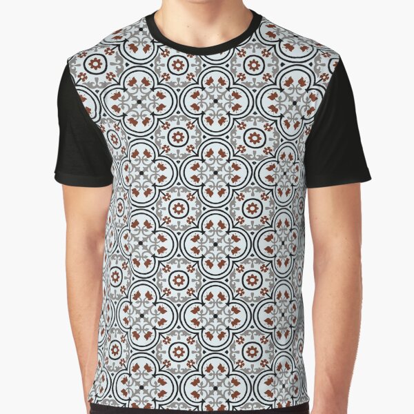 Barcelona Hydraulic Tiles Graphic T-Shirt