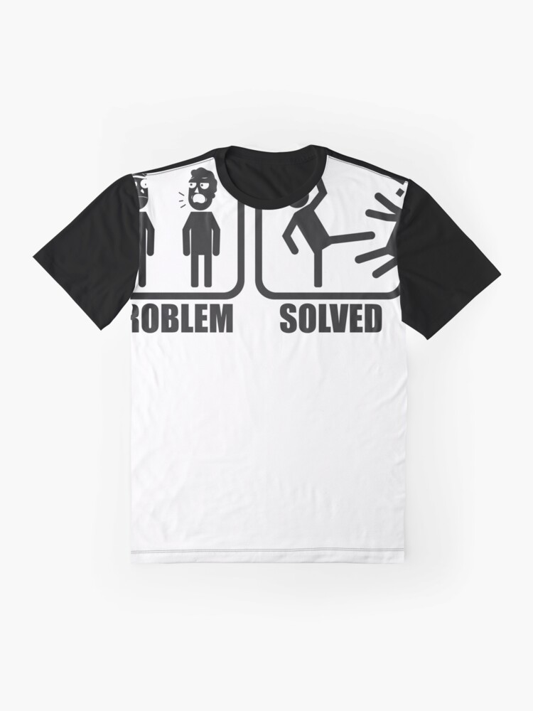 Alternate view of Problem Solved Rick Kicking Jerry Graphic T-Shirt