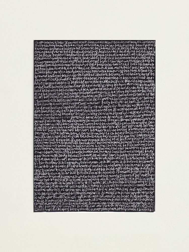 Alternate view of "Dictionary 6" (beebread-biotin) Photographic Print