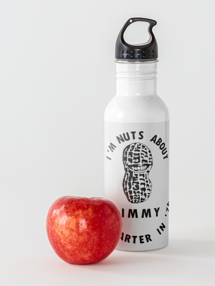 Alternate view of I’m Nuts About Jimmy - Carter 1976 Election Poster Water Bottle