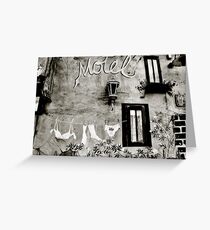 Motel Greeting Card