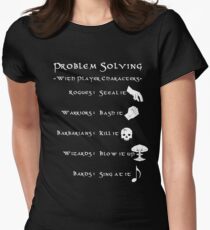 Problem Solving with Player Characters Women's Fitted T-Shirt