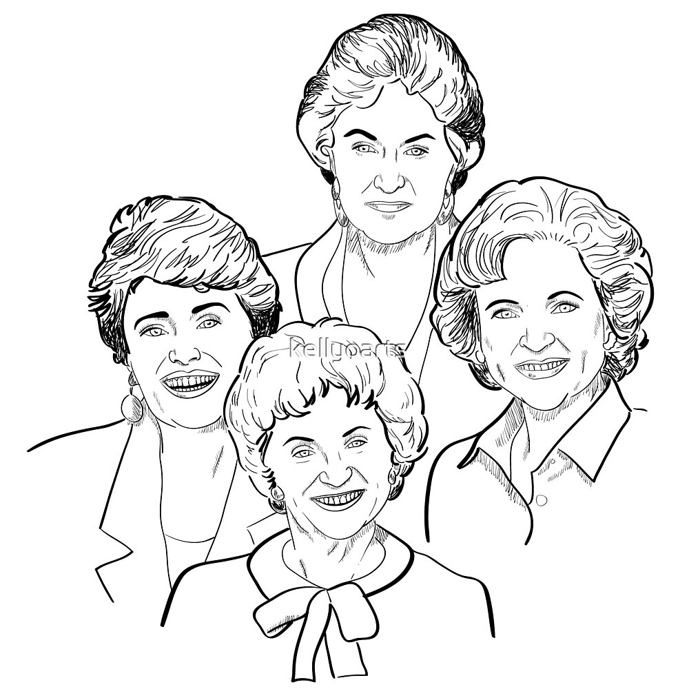 quotGolden Girls Sketchquot by kellyoarts Redbubble