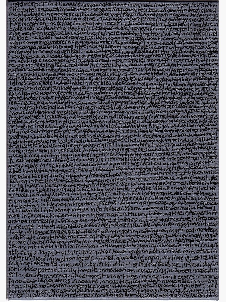 "Dictionary 31" (inadvertent-insatiable) by michellelee
